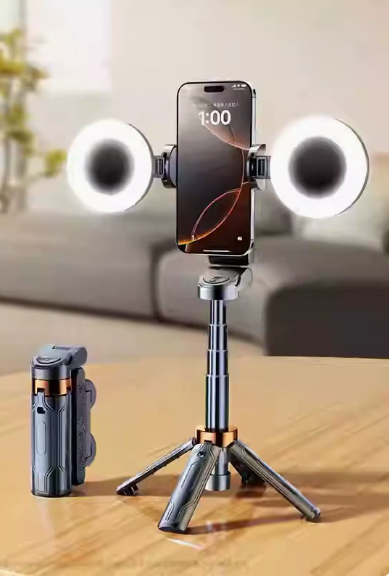 Mini phone Bluetooth selfie stick JC-25, floor mounted anti shake, extendable tripod, portable travel, live streaming, photograp eprolo