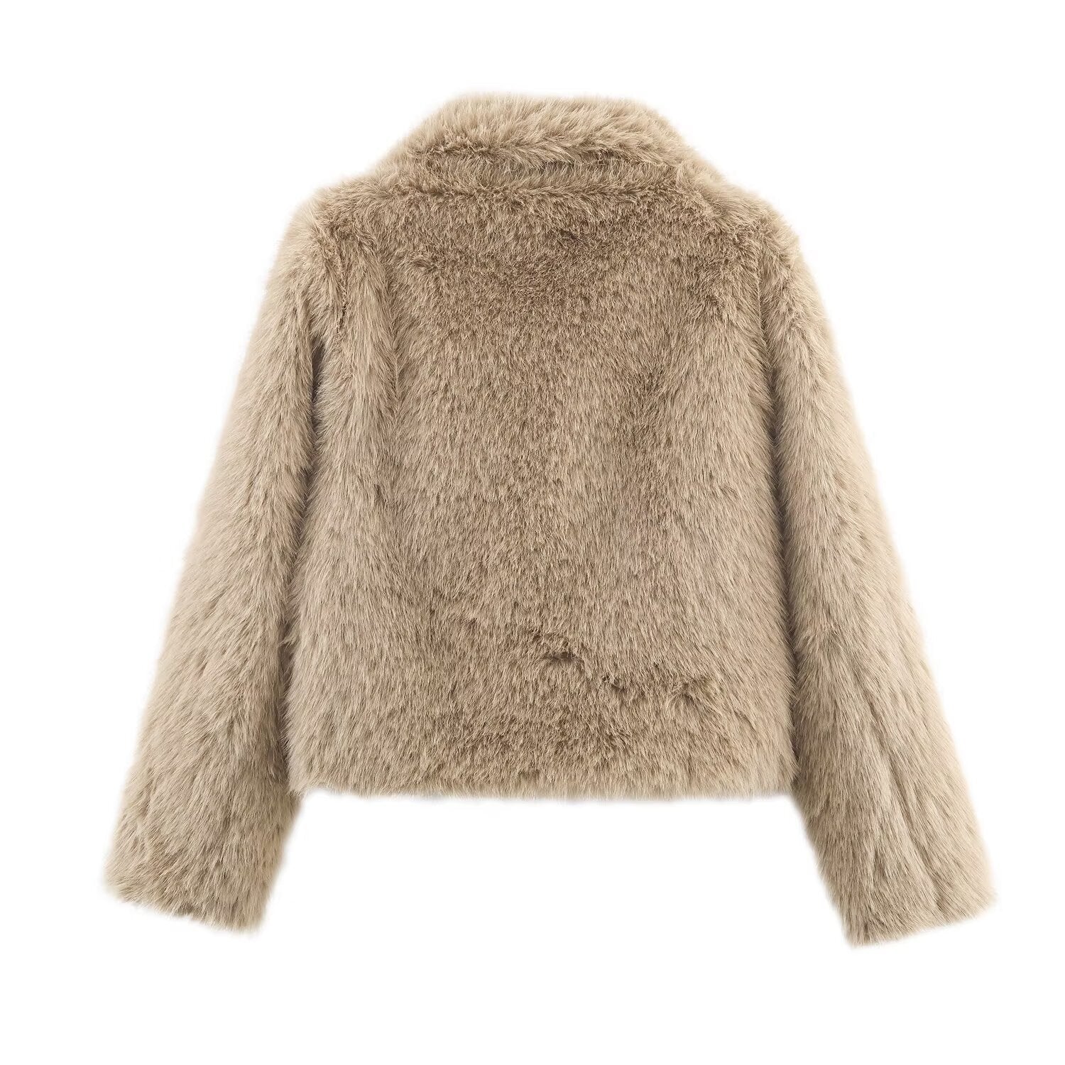 Artificial fur effect short jacket eprolo