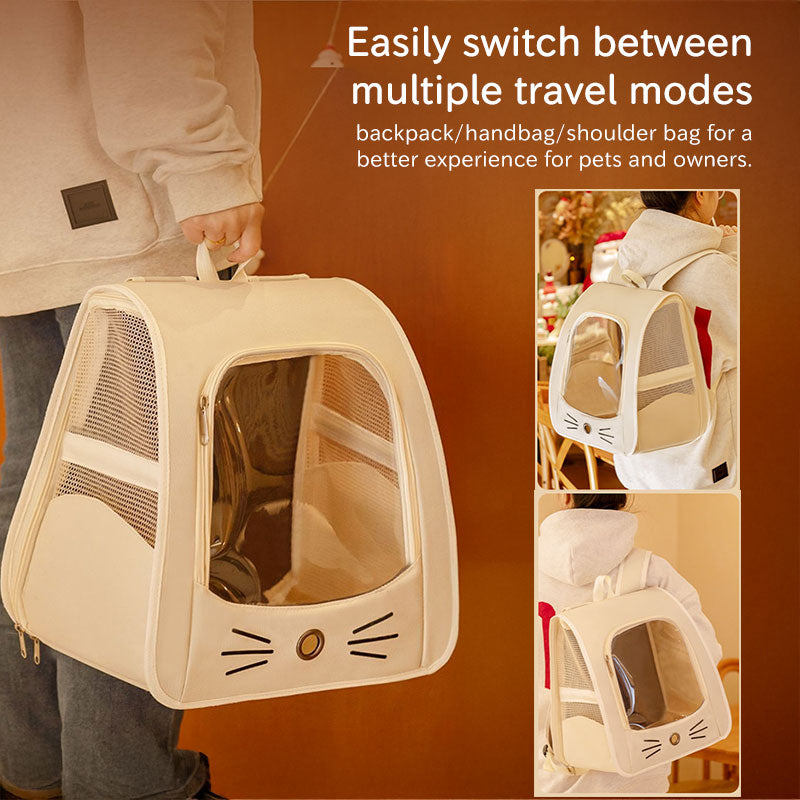 Pet Carrier Backpack, Travel Bag for Small Dogs and Cats, Breathable Mesh Car & Outdoor Carrier eprolo