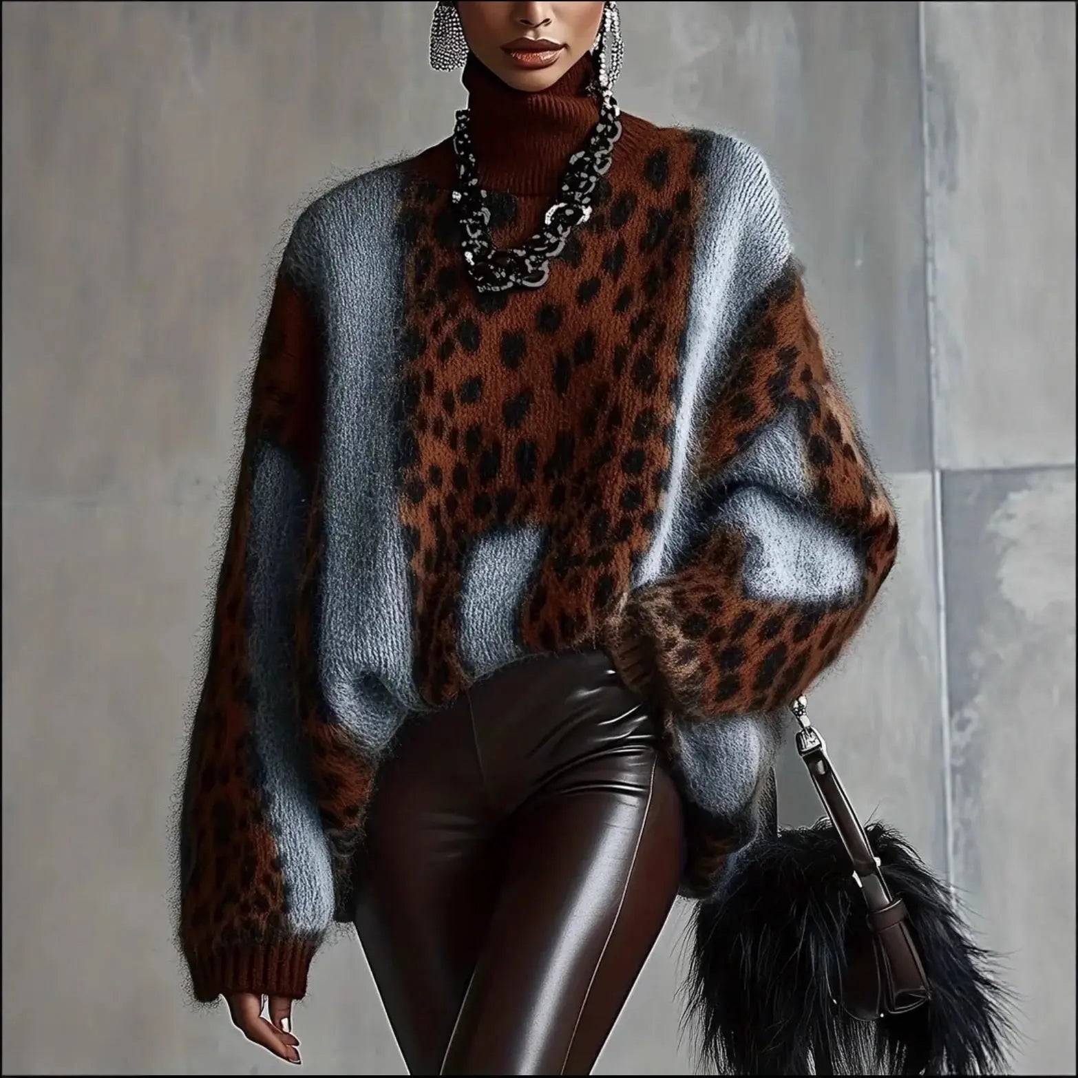 Leopard Print Sweater Zvibevault