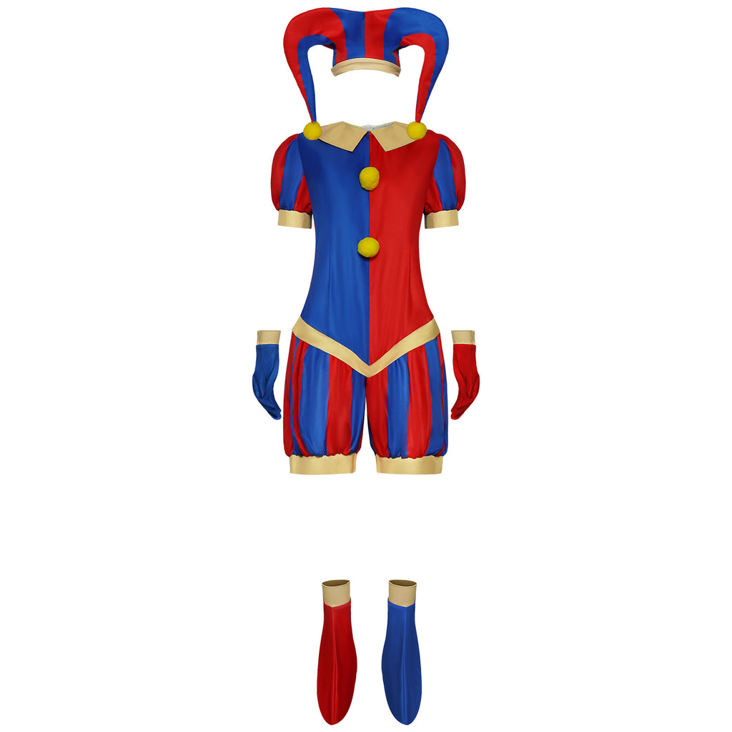 The  Digital Circus Pomni Clown Cosplay Costume Jumpsuit eprolo