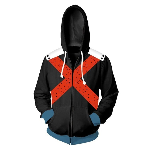 My Hero Academia Boku no Hero Academia Cosplay Costumes Men Women Sweatshirt Fashion zipper Hoodie School Uniforms Jackets Coat eprolo