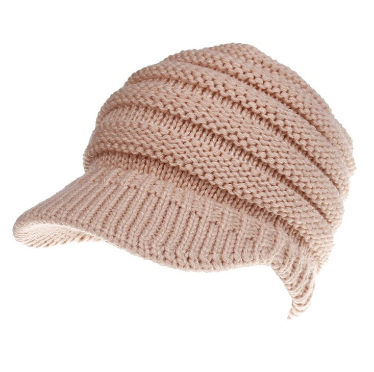 Women Ponytail Beanies Autumn Winter Hats Female Soft Knitting Caps Warm Ladies Skullies Zee's Vibe Vault