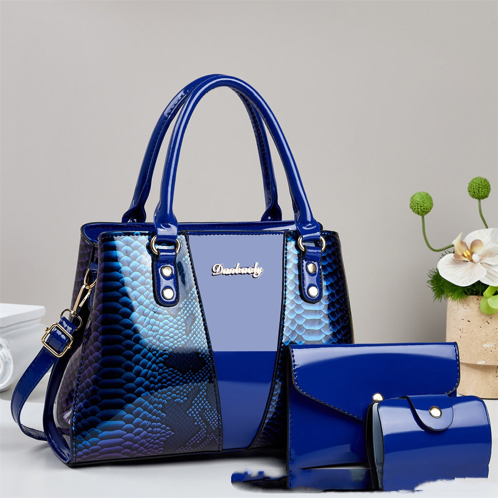 Large-capacity Shouldercrossbody Bag With A Snakeskin Pattern Tote Handbag Zee's Vibe Vault