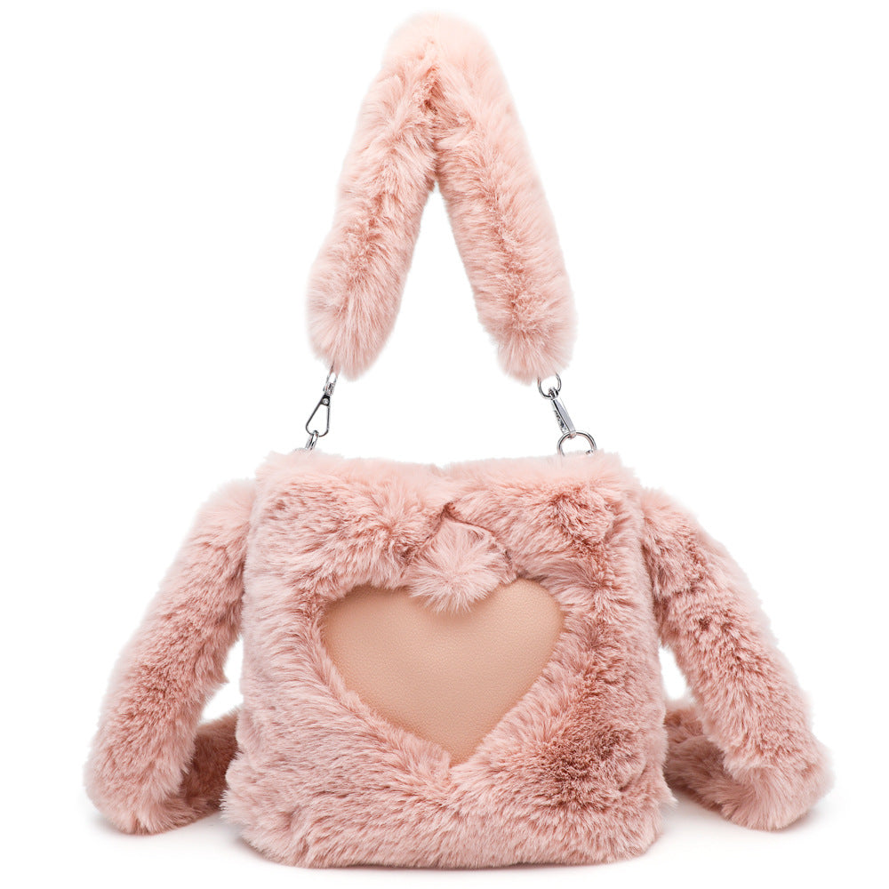 Women Fluffy Shoulder Bag Top-handle Bag Female Autumn Winter Handbag Plush Tote Girls Fashion Shopping Bags Handbags For Women Zee's Vibe Vault