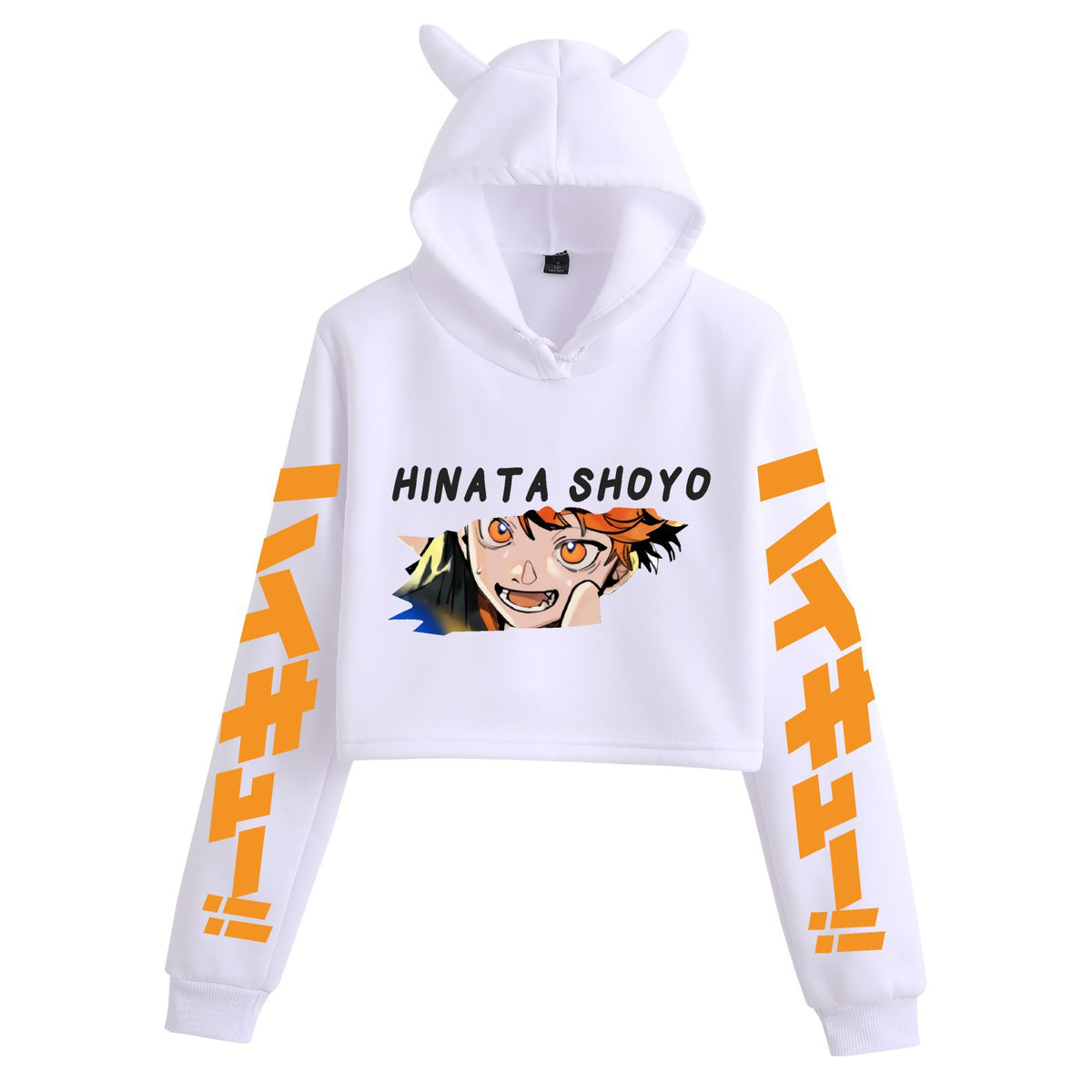 Anime Haikyuu! Student Creative Crop Top Women's Hoodie eprolo