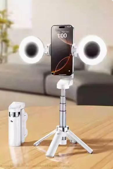 Mini phone Bluetooth selfie stick JC-25, floor mounted anti shake, extendable tripod, portable travel, live streaming, photograp eprolo