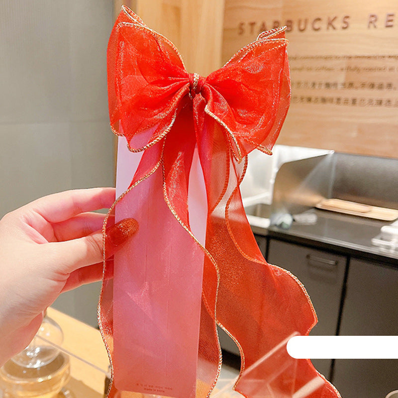 Children's Bow Ribbon Hairpin Girls Headwear Braided Hairband Super Fairy Cute Princess Baby Korean Hair Accessories Hairpin eprolo