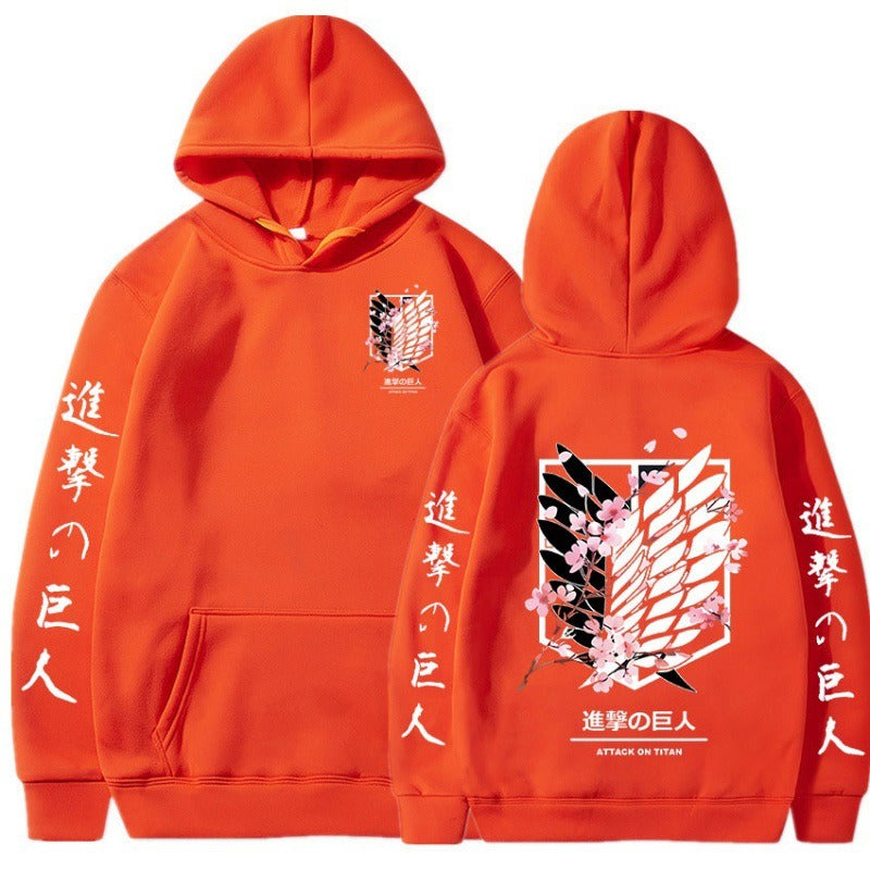 Attack on Giant Freedom Wings New Anime Plush Hoodie Cross border Hoodie Anime Hoodie eprolo