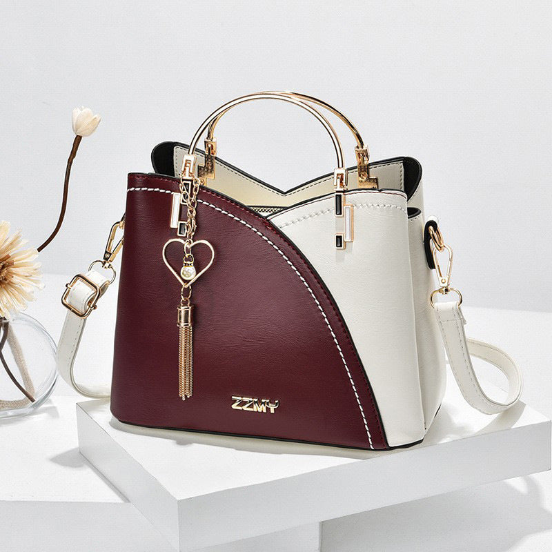 Trendy Handbag Korean Style Color Block Large Capacity Women's Bag Fashion Shoulder Crossbody Bag Wholesale Cross-border Bucket Bag eprolo