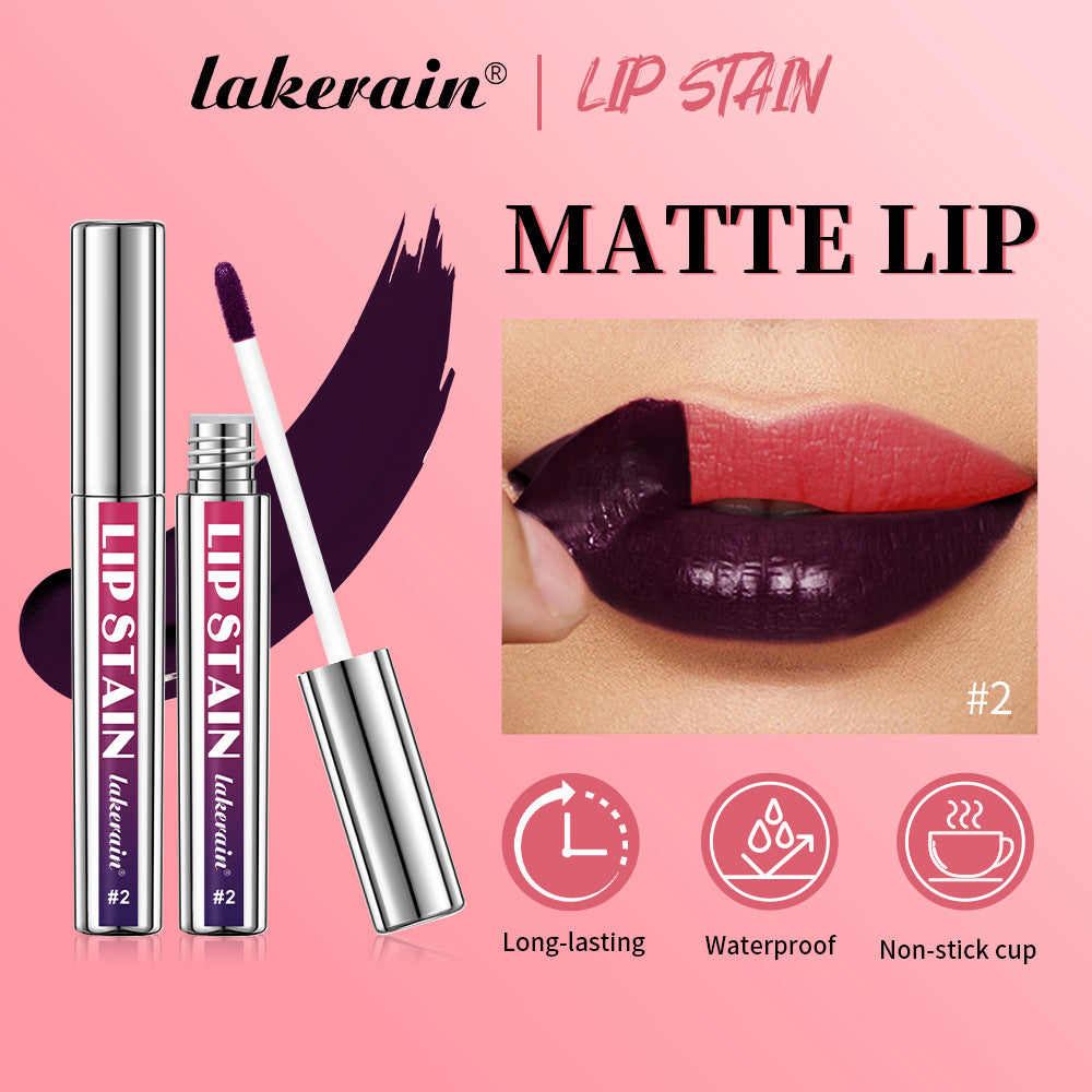 Lakerain Silver Tube Peel-Off Lip Gloss, Non-Transfer, Long-Lasting Matte Lipstick eprolo