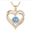 Fashionable Rose Gold and Silver Color Pendant Necklace for Women, Elegant OL Style, High-End Personalized Jewelry eprolo