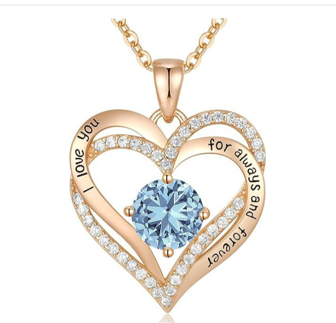 Fashionable Rose Gold and Silver Color Pendant Necklace for Women, Elegant OL Style, High-End Personalized Jewelry eprolo