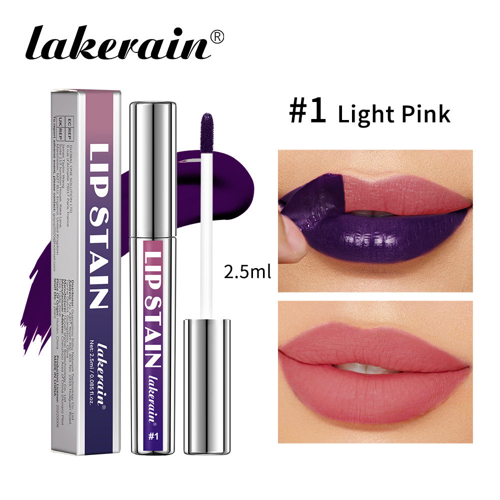 Lakerain Silver Tube Peel-Off Lip Gloss, Non-Transfer, Long-Lasting Matte Lipstick eprolo