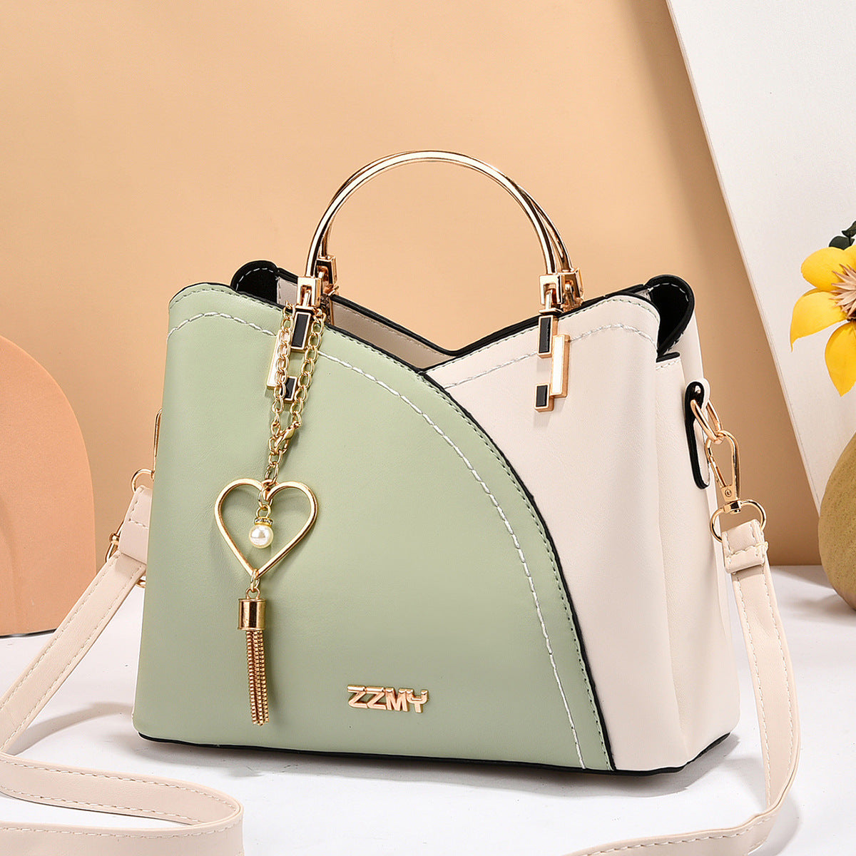 Trendy Handbag Korean Style Color Block Large Capacity Women's Bag Fashion Shoulder Crossbody Bag Wholesale Cross-border Bucket Bag eprolo