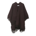 Tassel embellished knitted cloak jacket eprolo