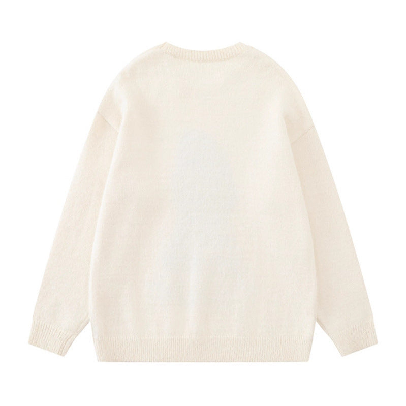 Crewneck Sweater Loose Casual Versatile Couple Top eprolo