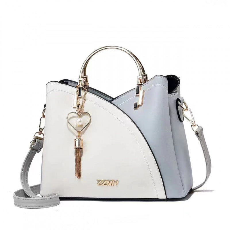 Color-blocked  large-capacity shoulder bag with high-quality crossbody design eprolo