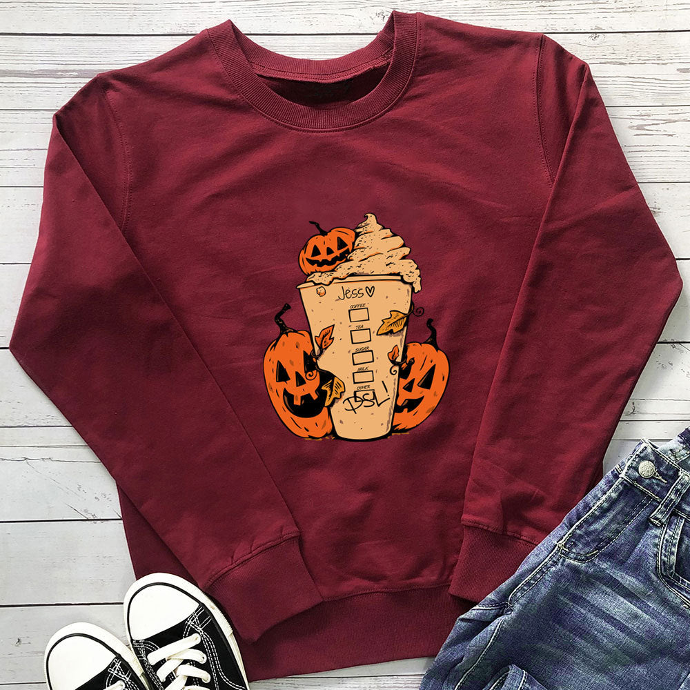 Coffee cup printed hoodie eprolo