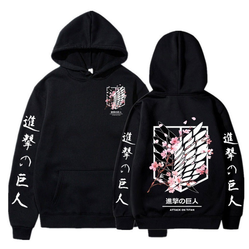 Attack on Giant Freedom Wings New Anime Plush Hoodie Cross border Hoodie Anime Hoodie eprolo