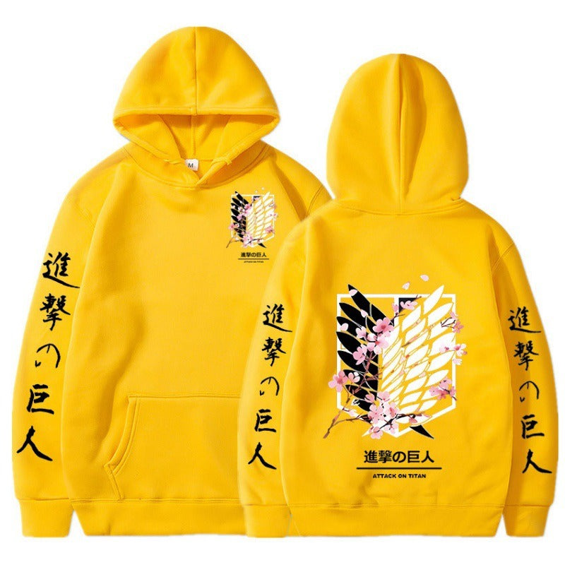 Attack on Giant Freedom Wings New Anime Plush Hoodie Cross border Hoodie Anime Hoodie eprolo