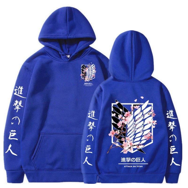 Attack on Giant Freedom Wings New Anime Plush Hoodie Cross border Hoodie Anime Hoodie eprolo