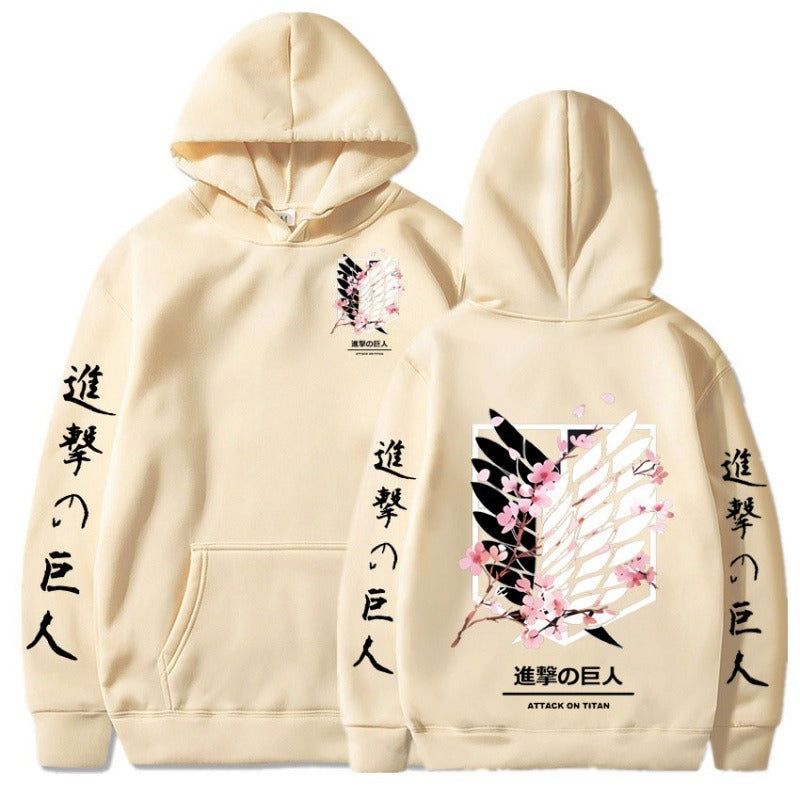 Attack on Giant Freedom Wings New Anime Plush Hoodie Cross border Hoodie Anime Hoodie eprolo
