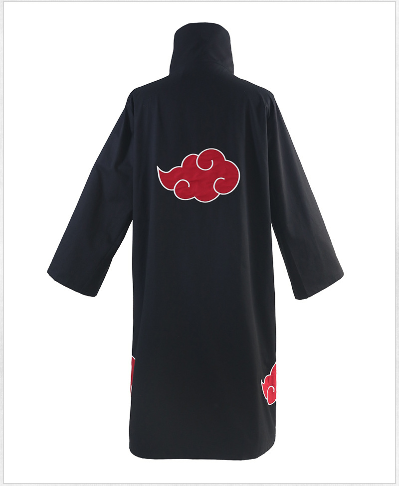 Naruto Cosplay Akatsuki Uchiha Itachi Red Cloud Cloak Cape Anime Costume eprolo