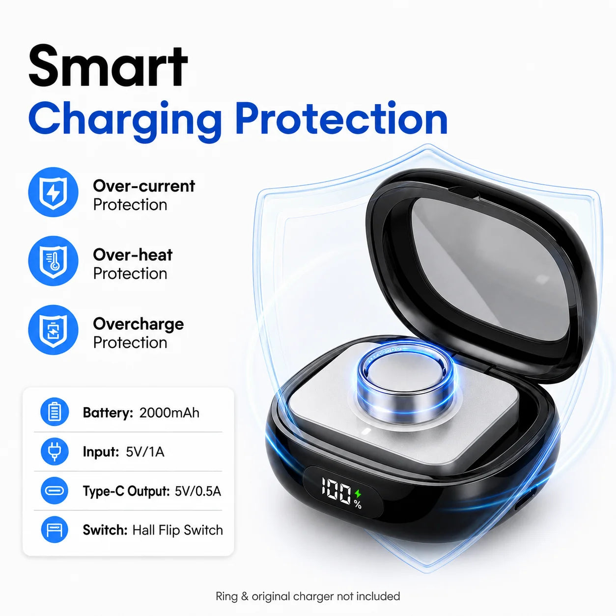Charging Case for Oura Ring Gen 4 3 2000mAh Portable Power Bank AliExpress
