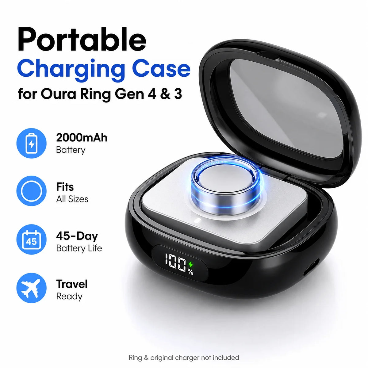 Charging Case for Oura Ring Gen 4 3 2000mAh Portable Power Bank AliExpress