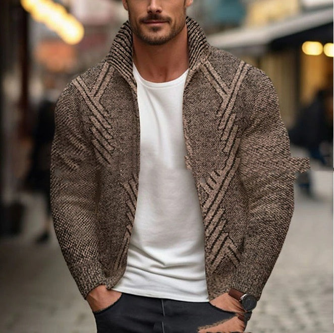 Men's Fleece-Lined Turtleneck Jacket