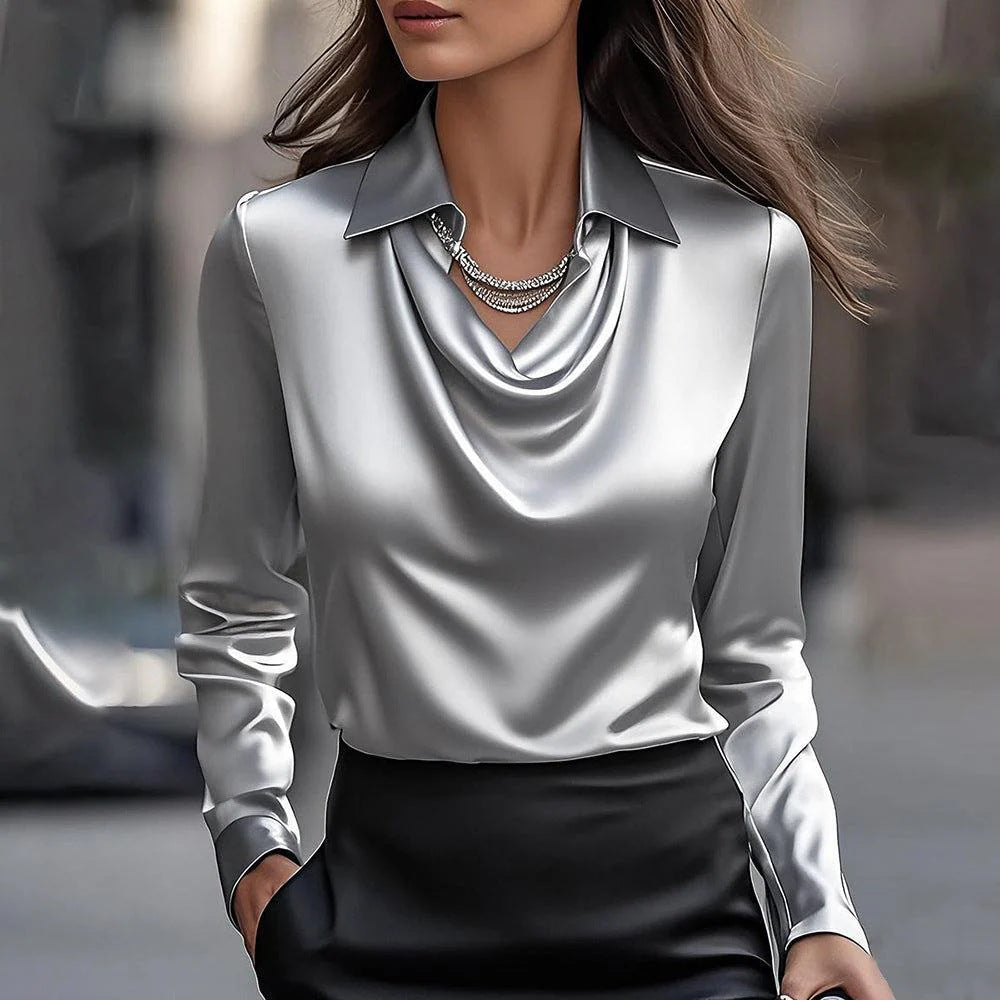 Satin Blouse Zees Vibe Vault