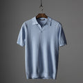 Men's Premium Cotton V-Neck Knit Polo