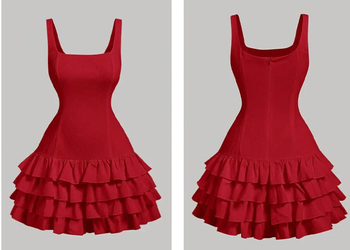 Red Sexy Camisole Dress