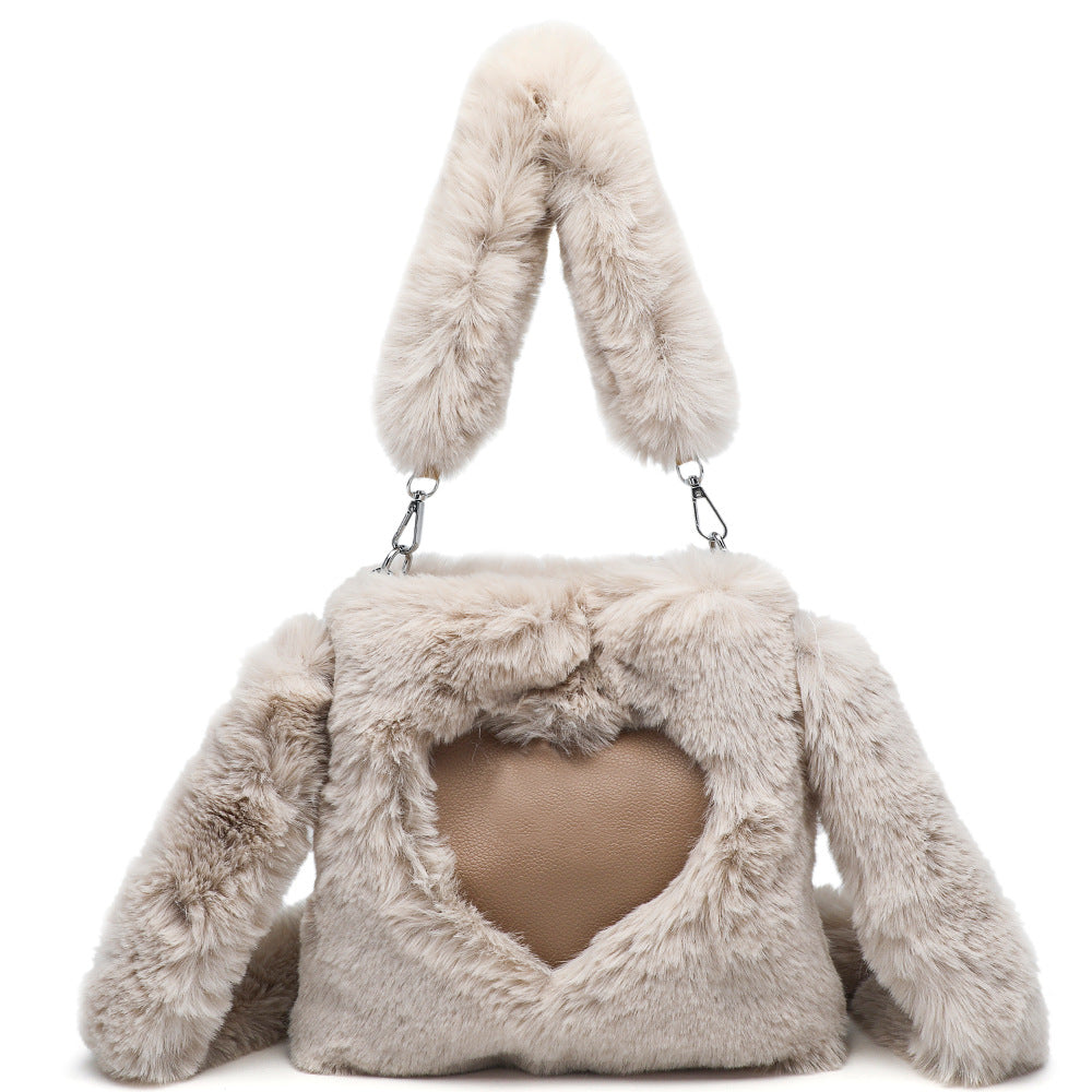 Women Fluffy Shoulder Bag Top-handle Bag Female Autumn Winter Handbag Plush Tote Girls Fashion Shopping Bags Handbags For Women Zee's Vibe Vault