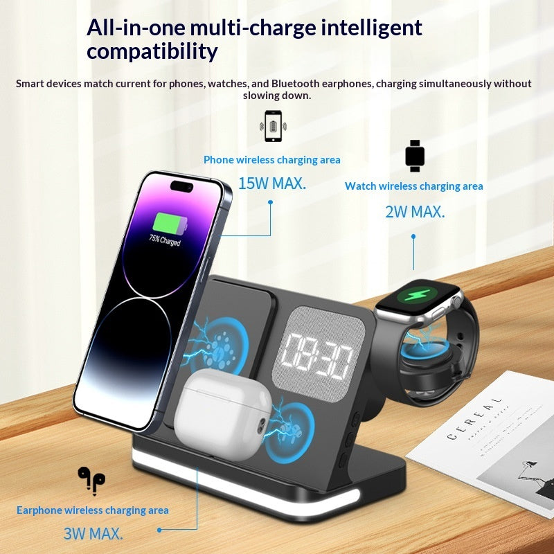 Multi-Device Wireless Charging Clock