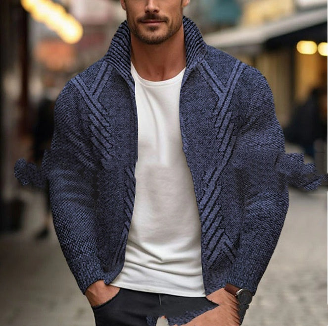 Men's Fleece-Lined Turtleneck Jacket