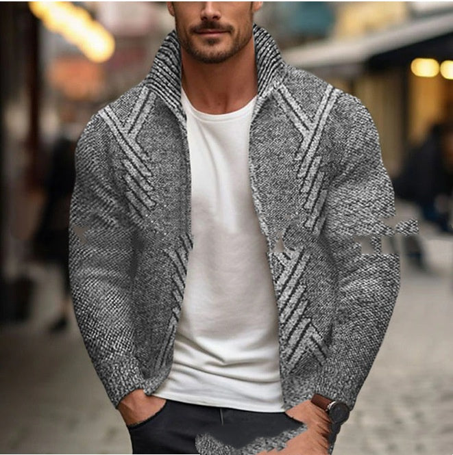Men's Fleece-Lined Turtleneck Jacket
