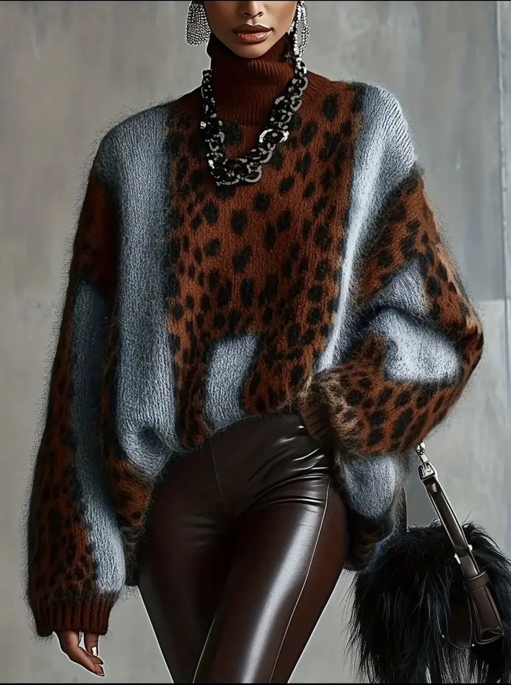 Leopard Print Sweater Zvibevault