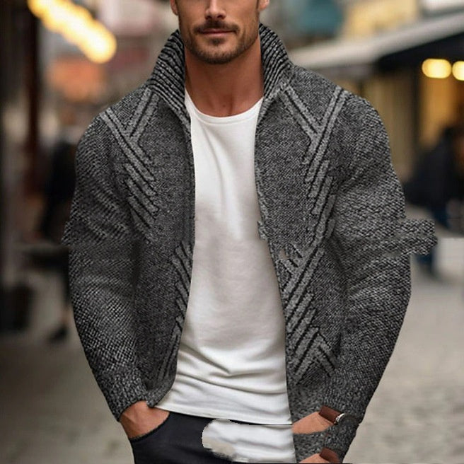 Men's Fleece-Lined Turtleneck Jacket