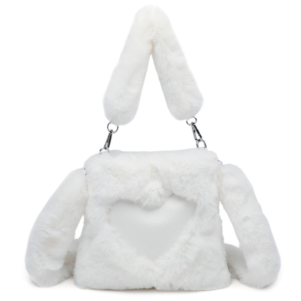 Women Fluffy Shoulder Bag Top-handle Bag Female Autumn Winter Handbag Plush Tote Girls Fashion Shopping Bags Handbags For Women Zee's Vibe Vault