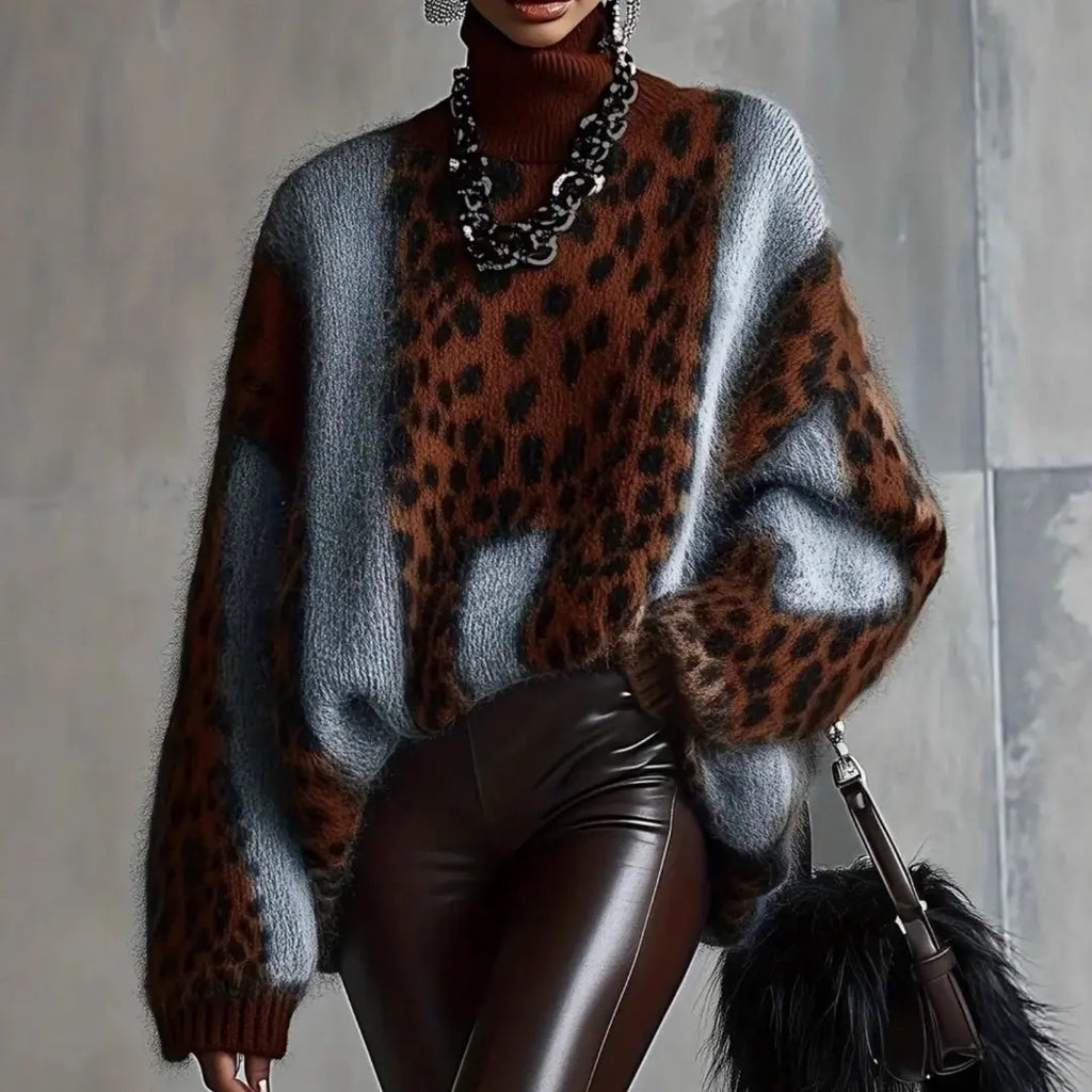 Leopard Print Sweater Zvibevault