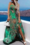 Bohemian Spaghetti Strap Dress
